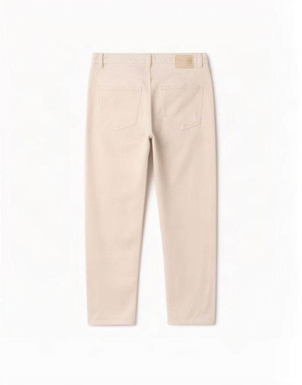 Blugi conici învechiți pentru femei Zara EU 36 XS L26 L27 Alb