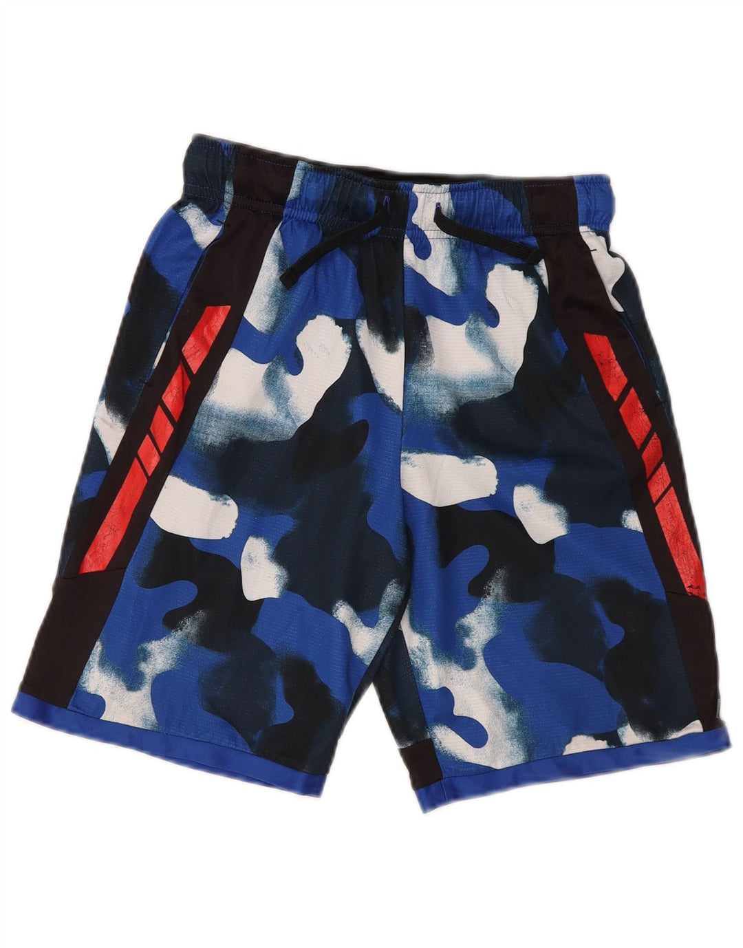 Pantaloni scurți sport Russell Athletic pentru băieți 14-15 ani XL poliester de camuflaj albastru