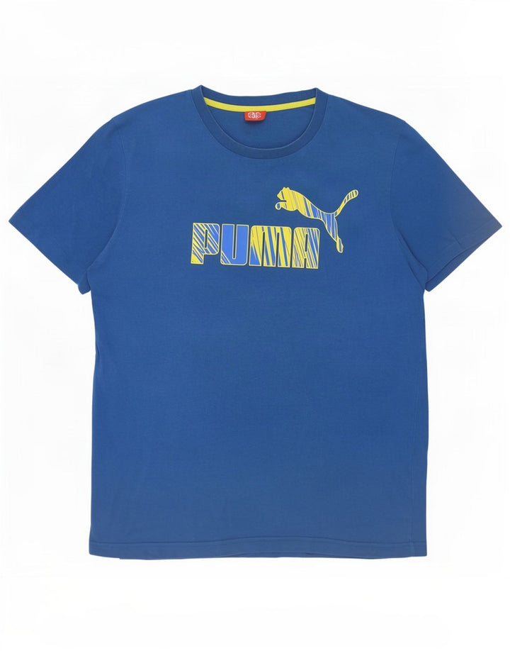 Tricou grafic Puma pentru bărbați Top Large Blue