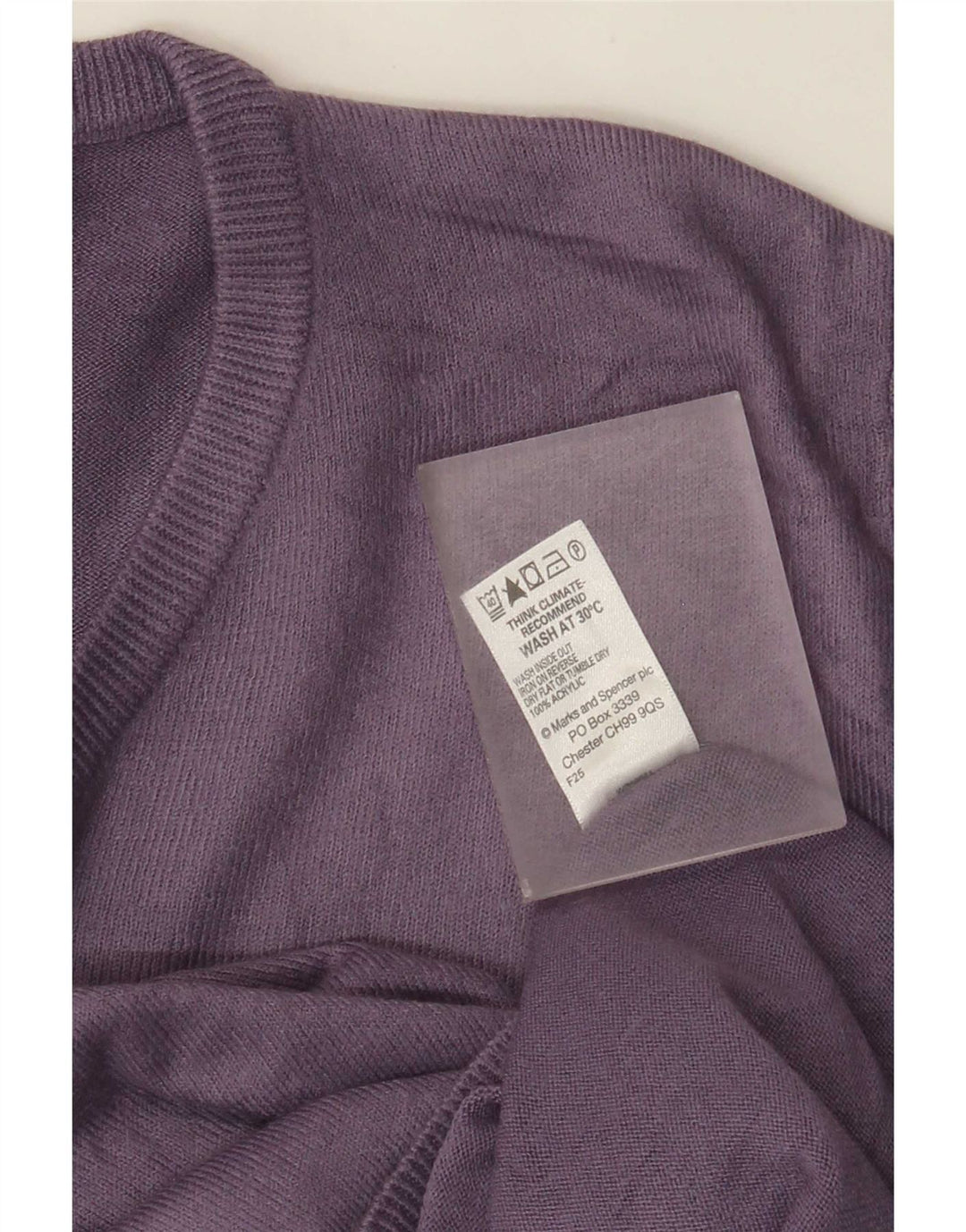 Marks & Spencer Pulover cu decolteu în V Blue Harbour pentru bărbați, violet mic