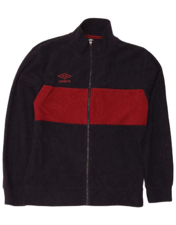 Jachetă pentru bărbați Umbro din fleece UK 42 XL bleumarin din poliester sport