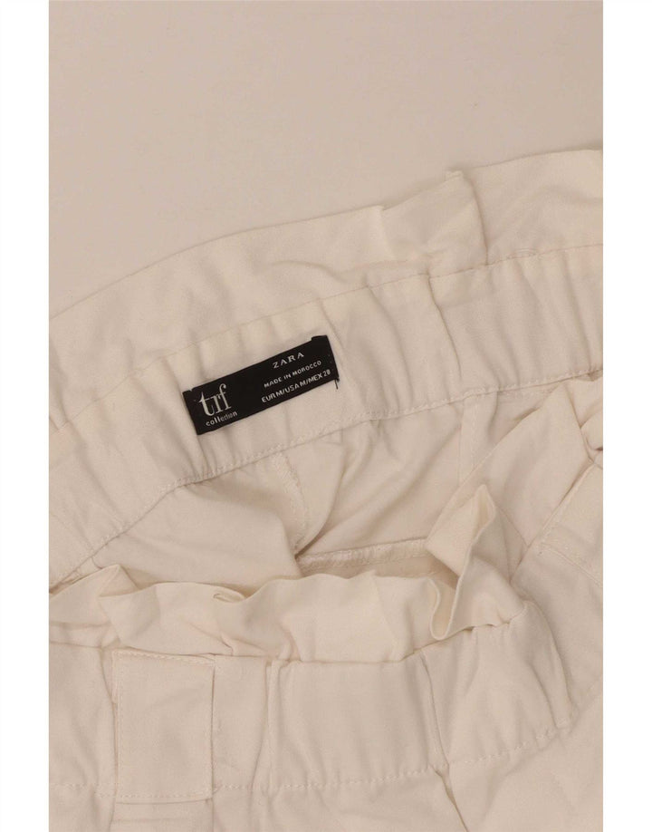 Pantaloni scurți chino pegged pentru femei Zara Medium W28 White