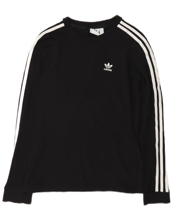 Top femei Adidas cu mânecă lungă UK 8 Small Negru