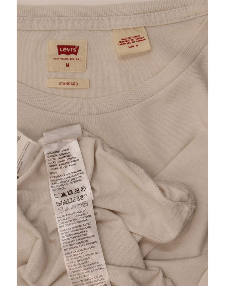 Tricou Levi's pentru bărbați, cu ajustare standard, din bumbac alb mediu