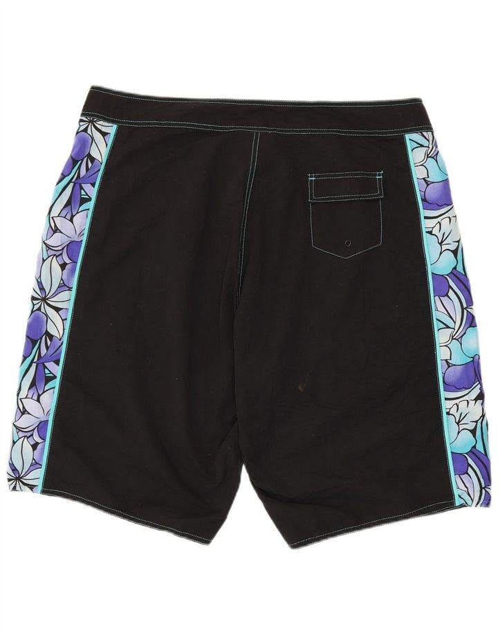 Pantaloni scurți de înot grafic pentru bărbați Autograph XL negru