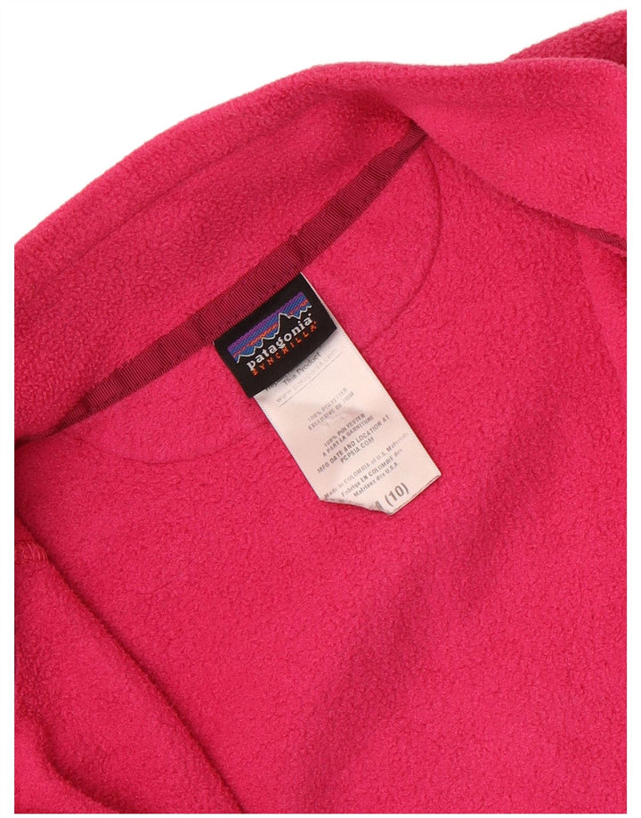 Jachetă Polar Patagonia Fete 9-10 Ani Poliester Roz Mediu