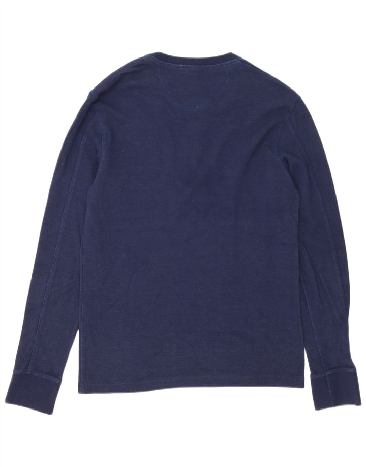 Top pentru bărbați Superdry cu mânecă lungă XL bleumarin