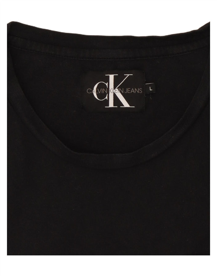 CALVIN KLEIN JEANS Tricou pentru bărbați Top mare negru