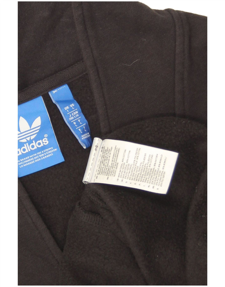 Trening pentru bărbați Adidas Top Jachetă mare, negru, bumbac