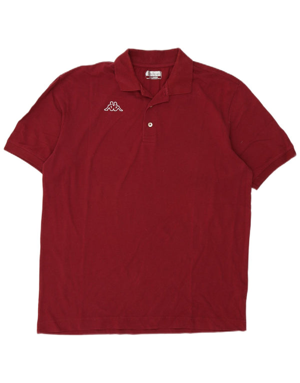 Cămașă polo pentru bărbați Kappa 2XL Bordeaux