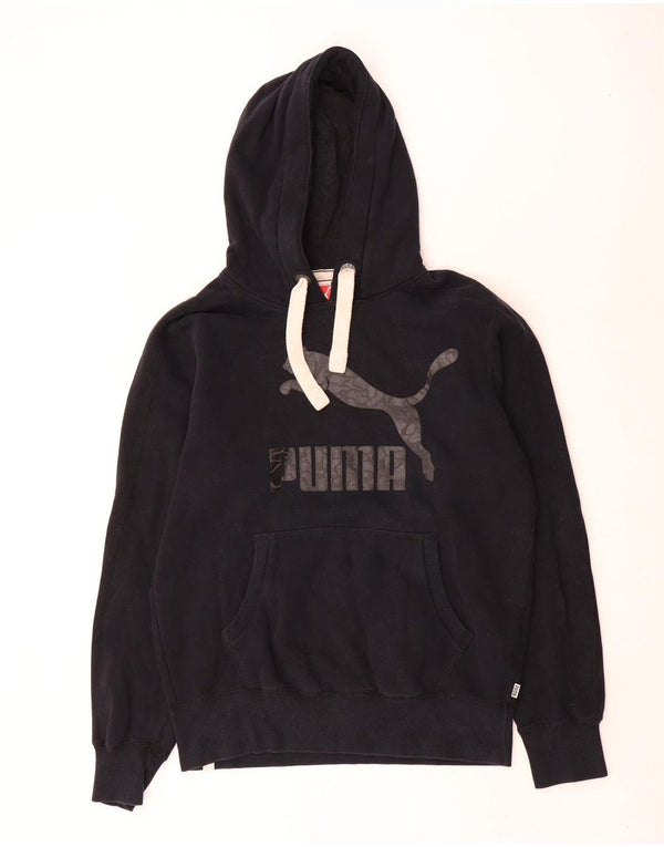 Pulover pentru bărbați Puma Graphic Hoodie, bumbac mediu negru