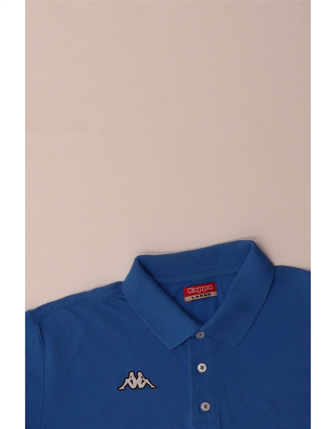 KAPPA Mens Polo Shirt Large Blue Cotton