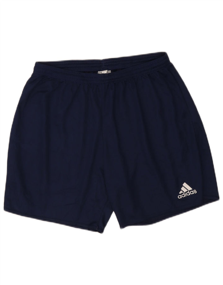 Pantaloni scurți sport Aeroready pentru femei Adidas UK 14, mari, albastru, poliester