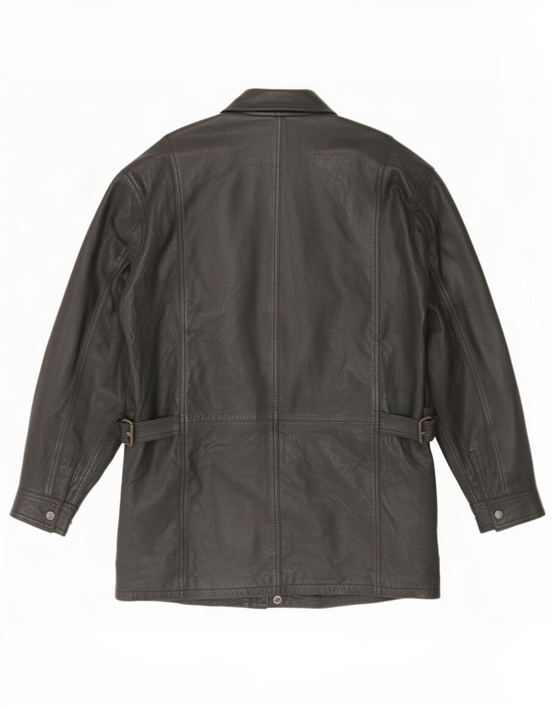 Jachetă de piele vintage pentru bărbați UK 42 XL neagră