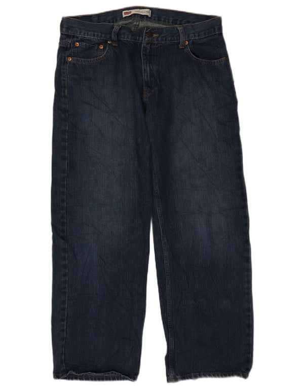 Blugi drepti Levi's Girls 550 Relaxed Fit 13-14 ani W33 L28 bleumarin