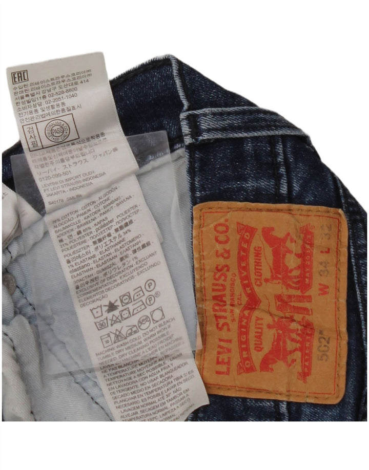 Blugi conici 502 pentru bărbați LEVI'S L34 L32 Bumbac albastru