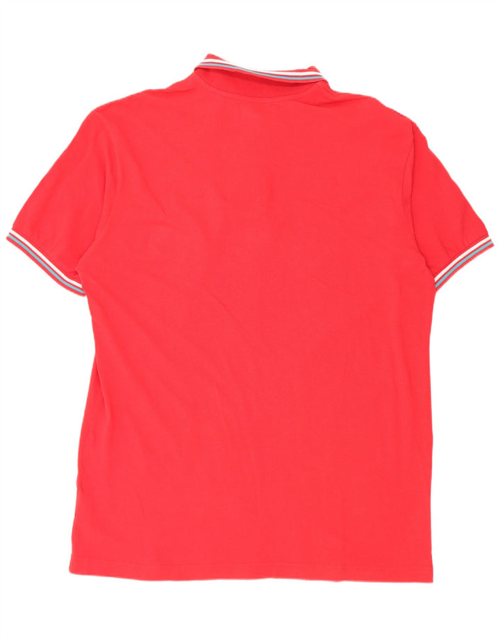 Cămașă polo pentru bărbați Kappa 3XL bumbac cu dungi roșii