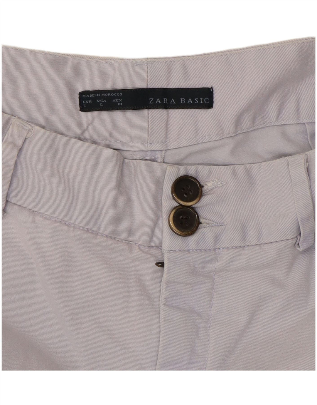 Pantaloni scurți chino pentru femei Zara, mari W30, albastru