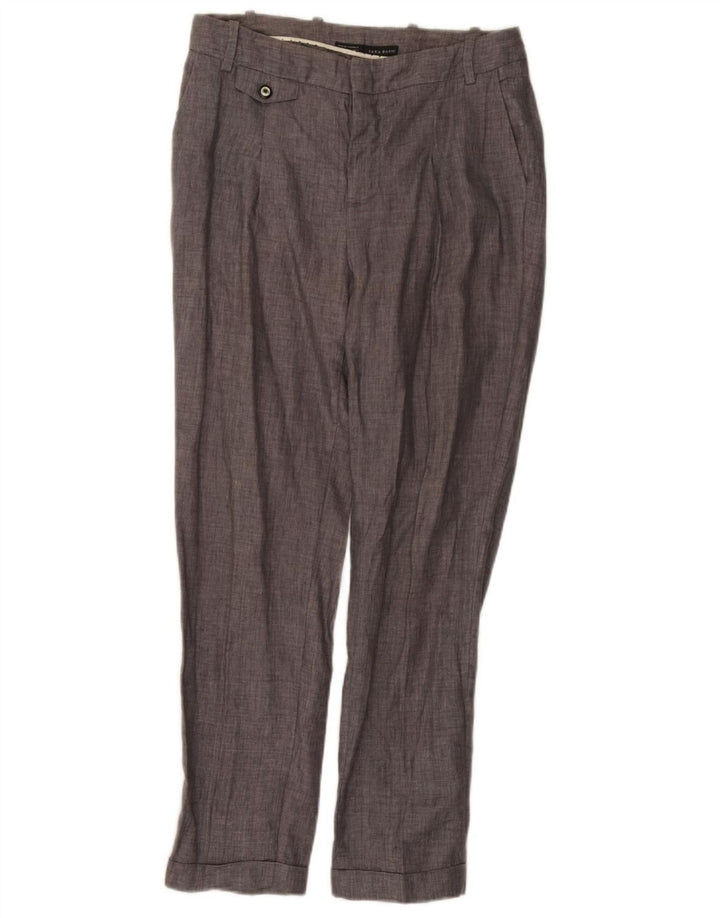 Pantaloni chino drepti pentru femei Zara Mediu L28 L27 Gri