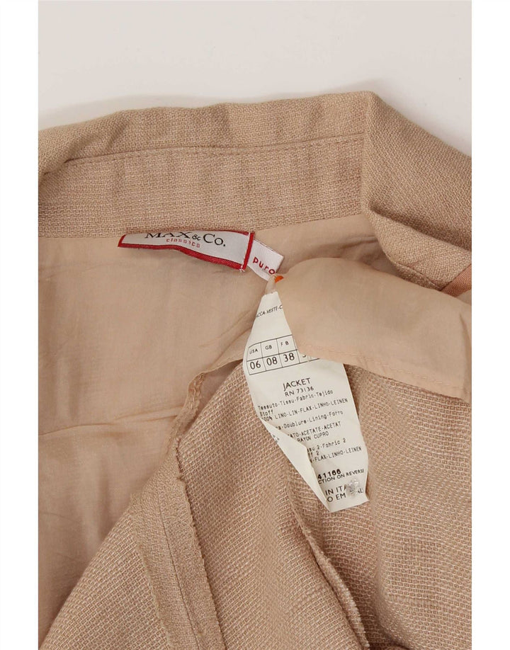 Blazer pentru femei Max & Co. Jachetă cu 3 nasturi UK 8 mic roz in