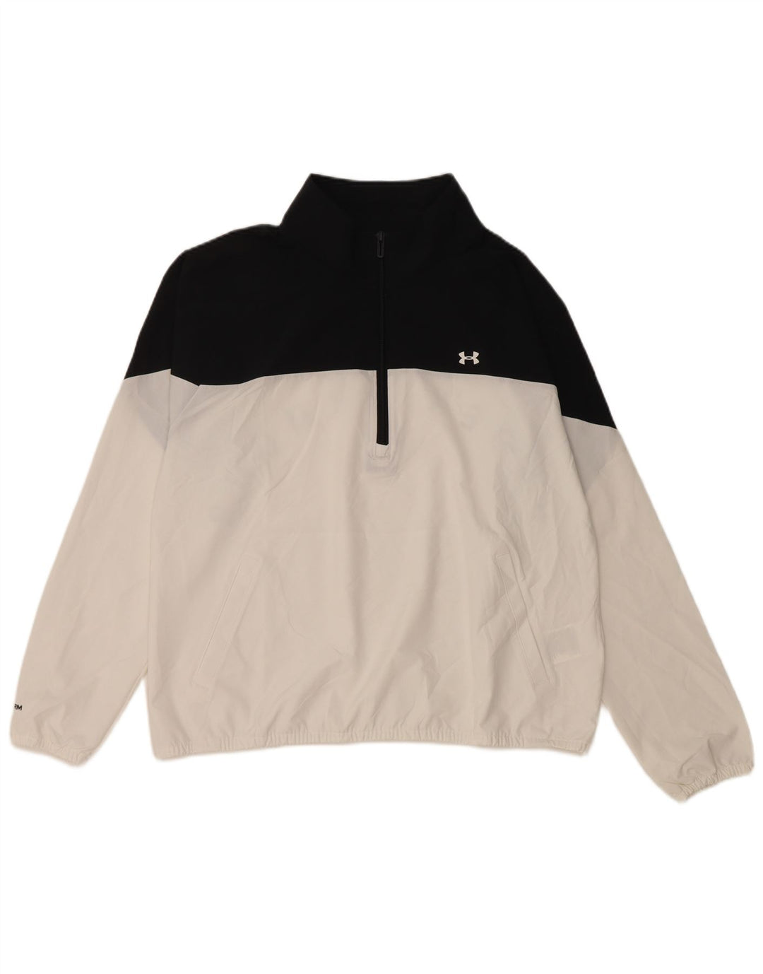 Pulover pentru femei UNDER ARMOUR Top de trening UK 16 Large White Colorblock