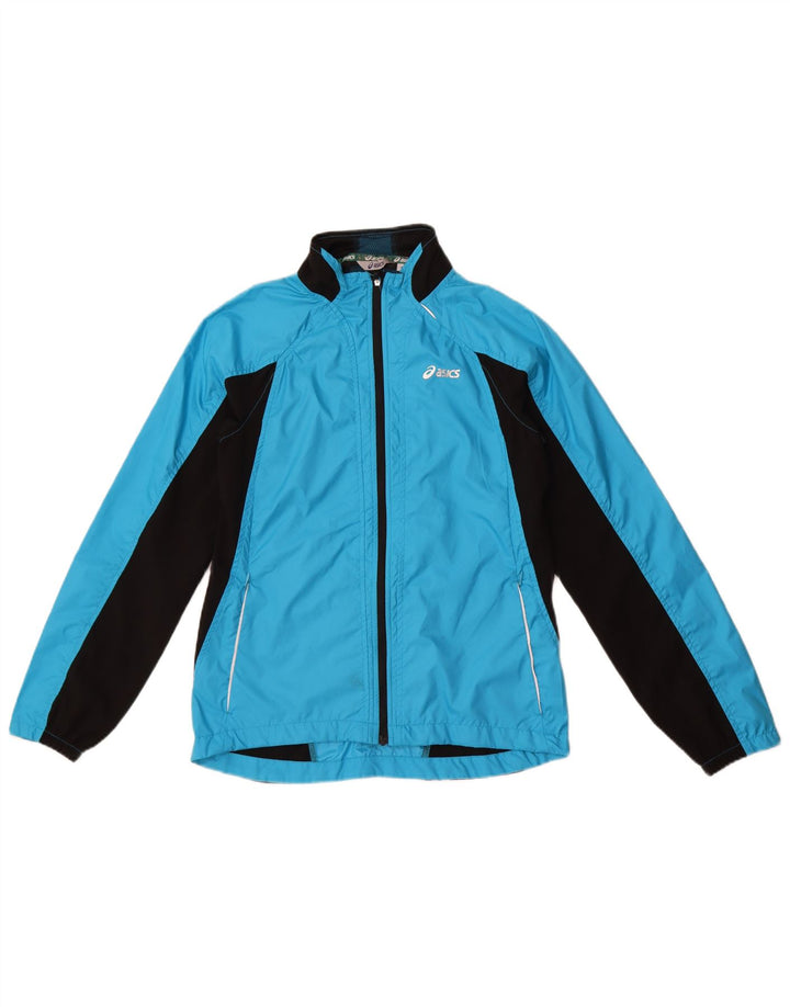 Jachetă de trening pentru femei Asics UK 6 XS, albastru, poliester color bloc
