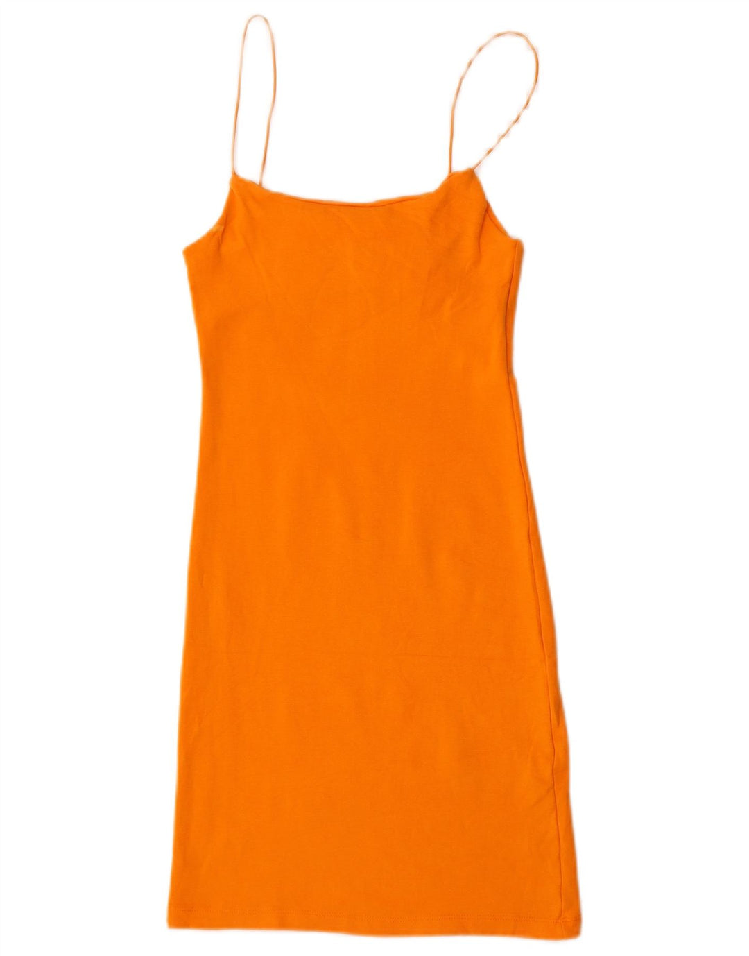 Rochie pentru femei Zara UK 12 Bumbac portocaliu mediu