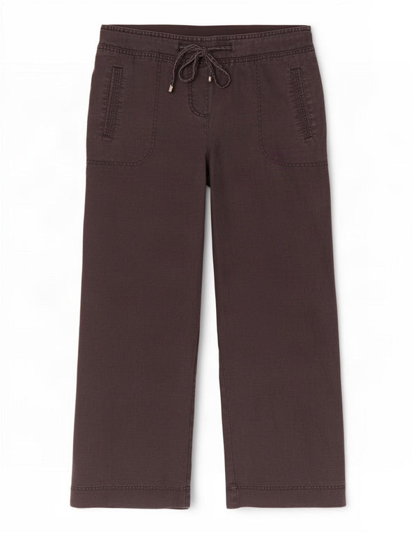Pantaloni tăiați pentru femei Marks & Spencer UK 12 Medium W30 L24 Negru