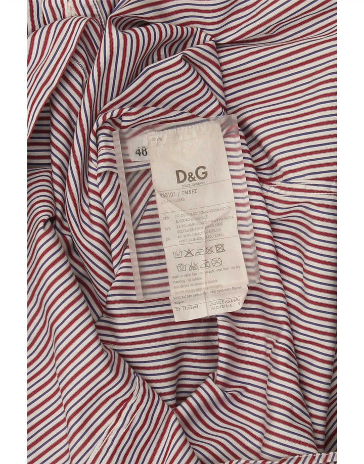 Cămașă pentru bărbați Dolce & Gabbana IT 48 Bumbac cu dungi multicolore medii