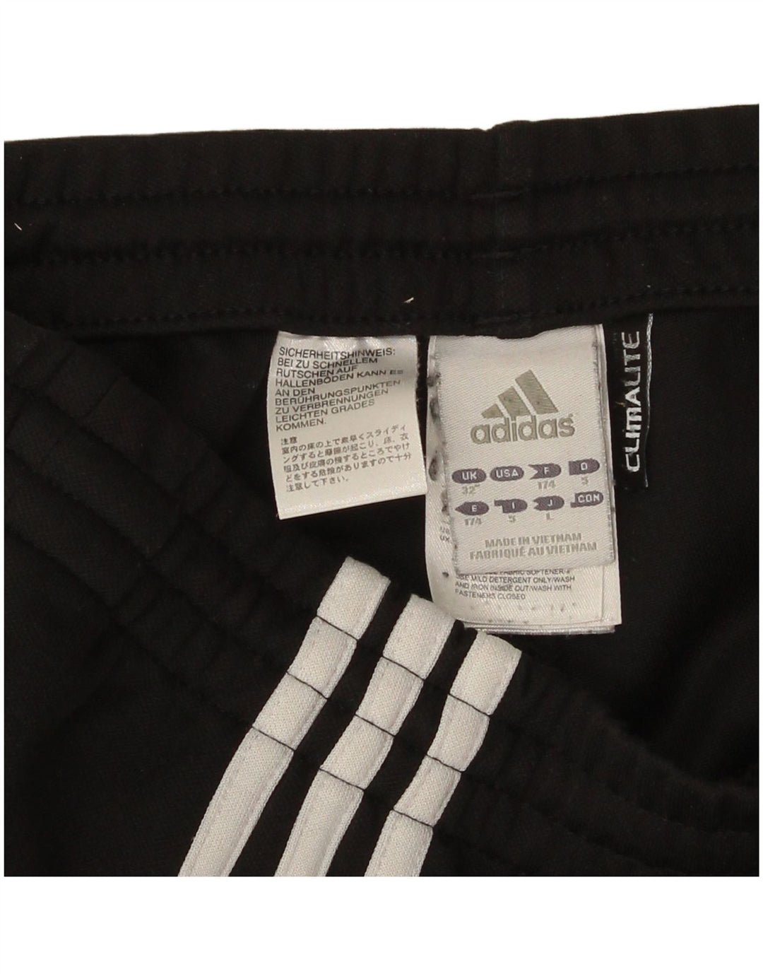 Pantaloni de trening Adidas pentru femei UK 14 Poliester negru mare