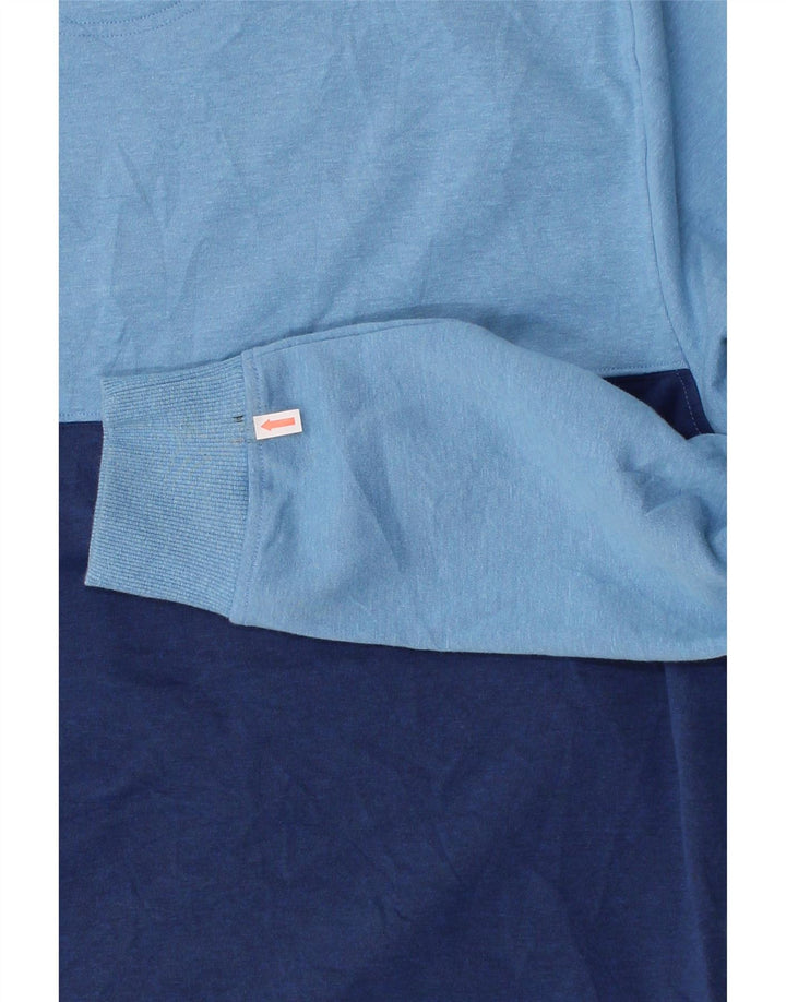 IZOD Mens Sweatshirt Jumper Large Blue Colourblock Vintage Izod and Second-Hand Izod from Messina Hembry 