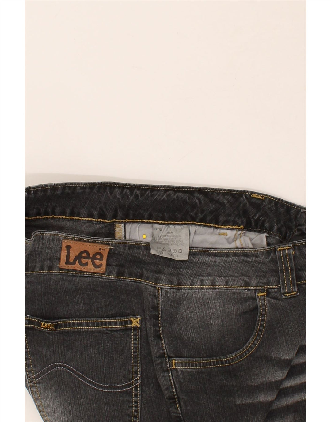 LEE Womens Star Curvy Out Slim Jeans W33 L26  Grey Cotton Vintage Lee and Second-Hand Lee from Messina Hembry 