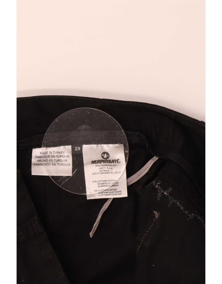 Fusta dreaptă pentru femei Murphy & Nye Medium W29 Bumbac negru