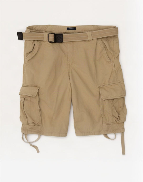 Pantaloni scurti cargo Gant pentru bărbați W36, bumbac, bej, mari
