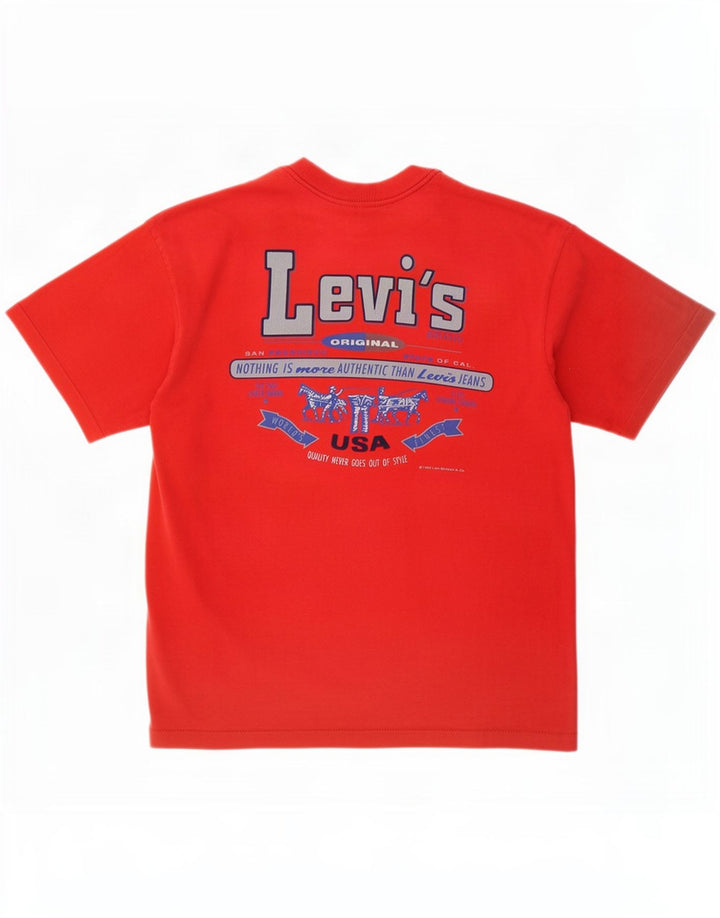 Tricou grafic Levi's pentru bărbați Top mare, roșu, bumbac