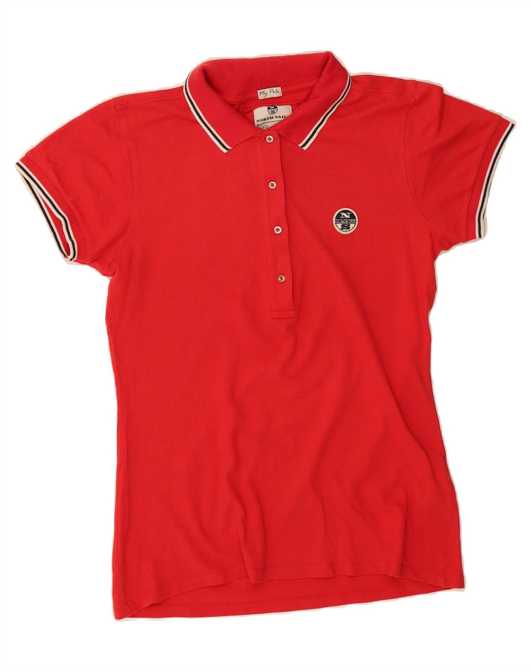 NORTH SAILS Tricou polo pentru femei UK 14, mare, roșu, bumbac
