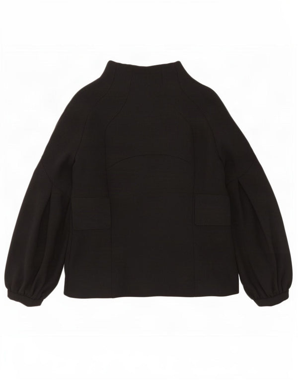 Blazer pentru femei Zara UK 12 Lână neagră medie