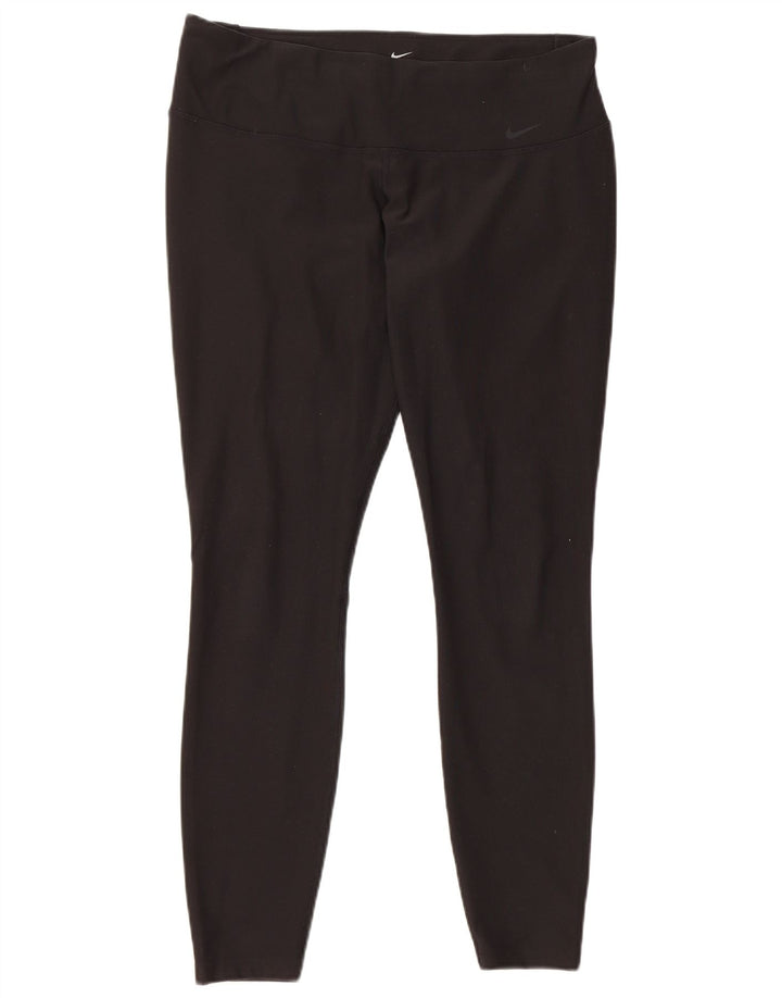 Leggings Dri Fit Nike pentru femei UK 16, mare, negru, poliester