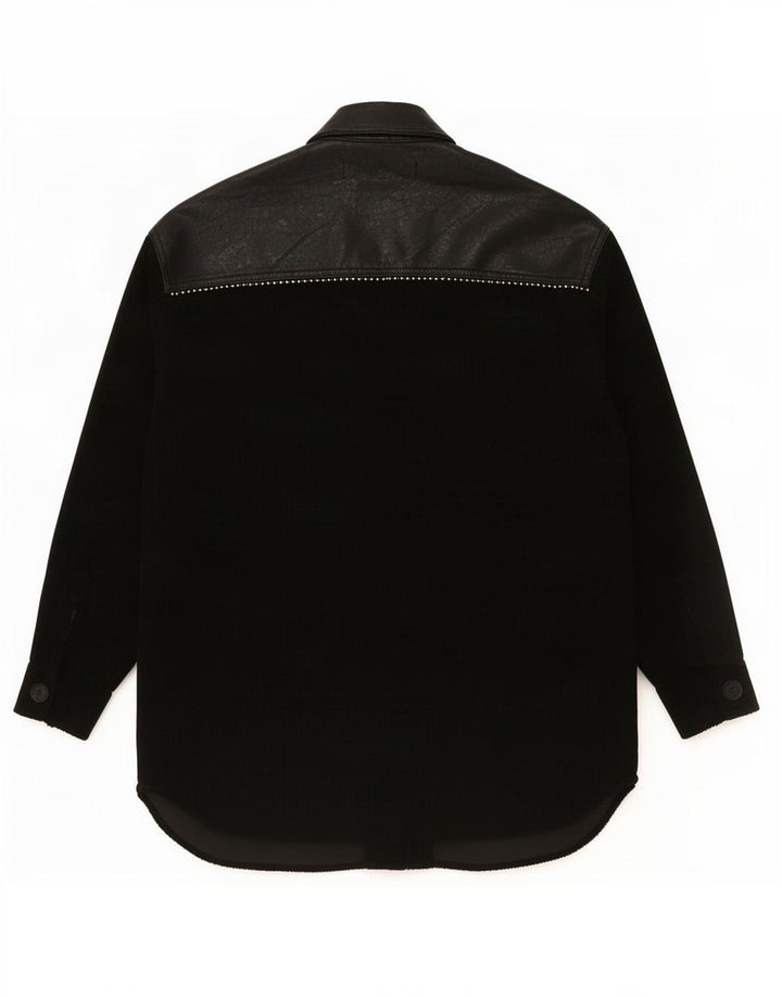 Cămașă supradimensionată pentru femei Zara UK 6 XS Poliester negru