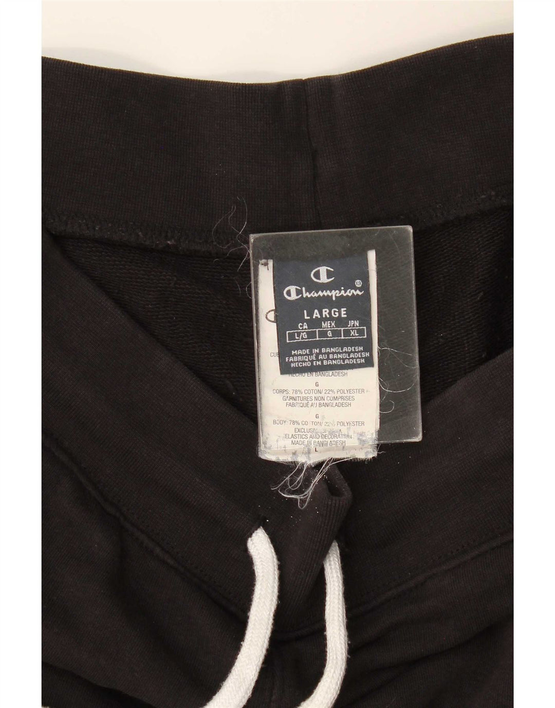 Pantaloni scurți sport Champion pentru bărbați, mari, negru, bumbac