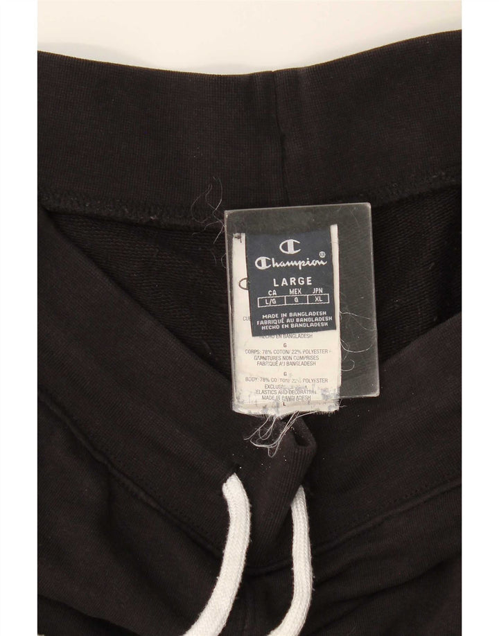 Pantaloni scurți sport Champion pentru bărbați, mari, negru, bumbac