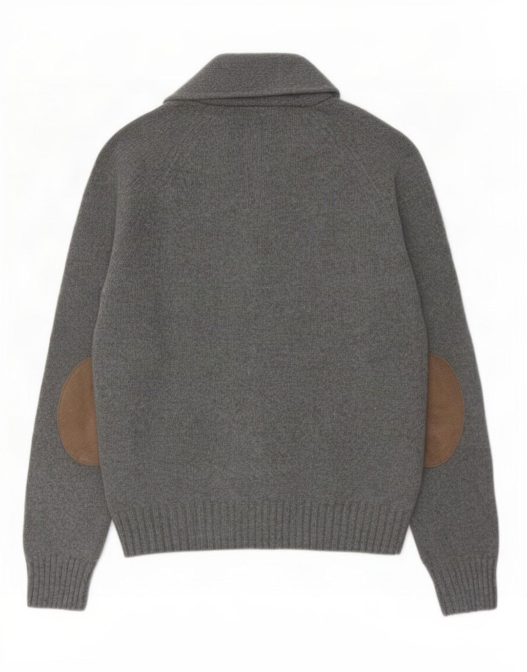 Pulover cardigan pentru bărbați Zara, gri mediu, poliester