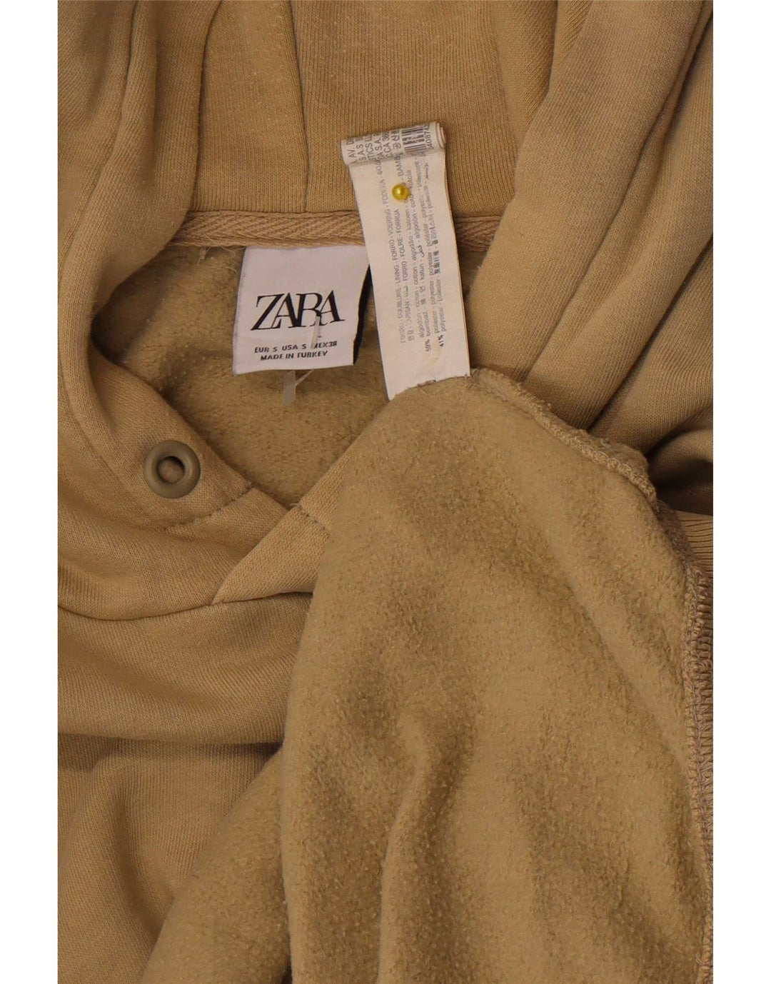 Pulover pentru bărbați Zara Mic, Bej, Bumbac