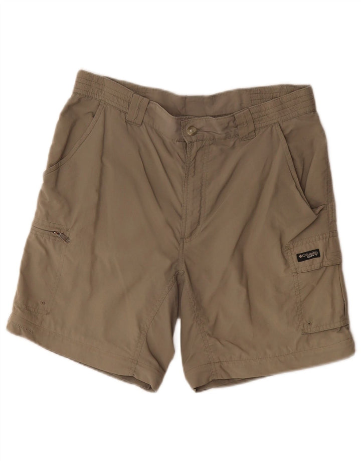 Pantaloni scurți cargo Columbia pentru femei Medium W30 Kaki Poliester