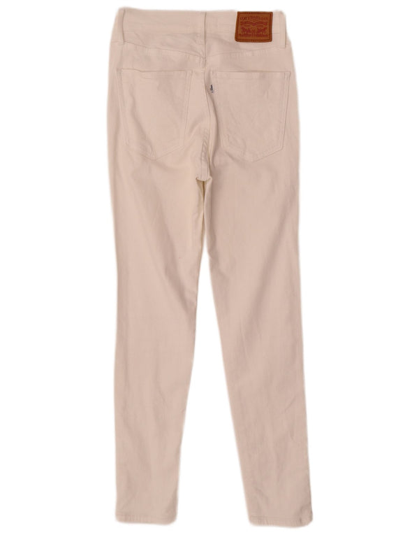 Blugi super skinny pentru femei Mile High Levi's W27 L27 alb