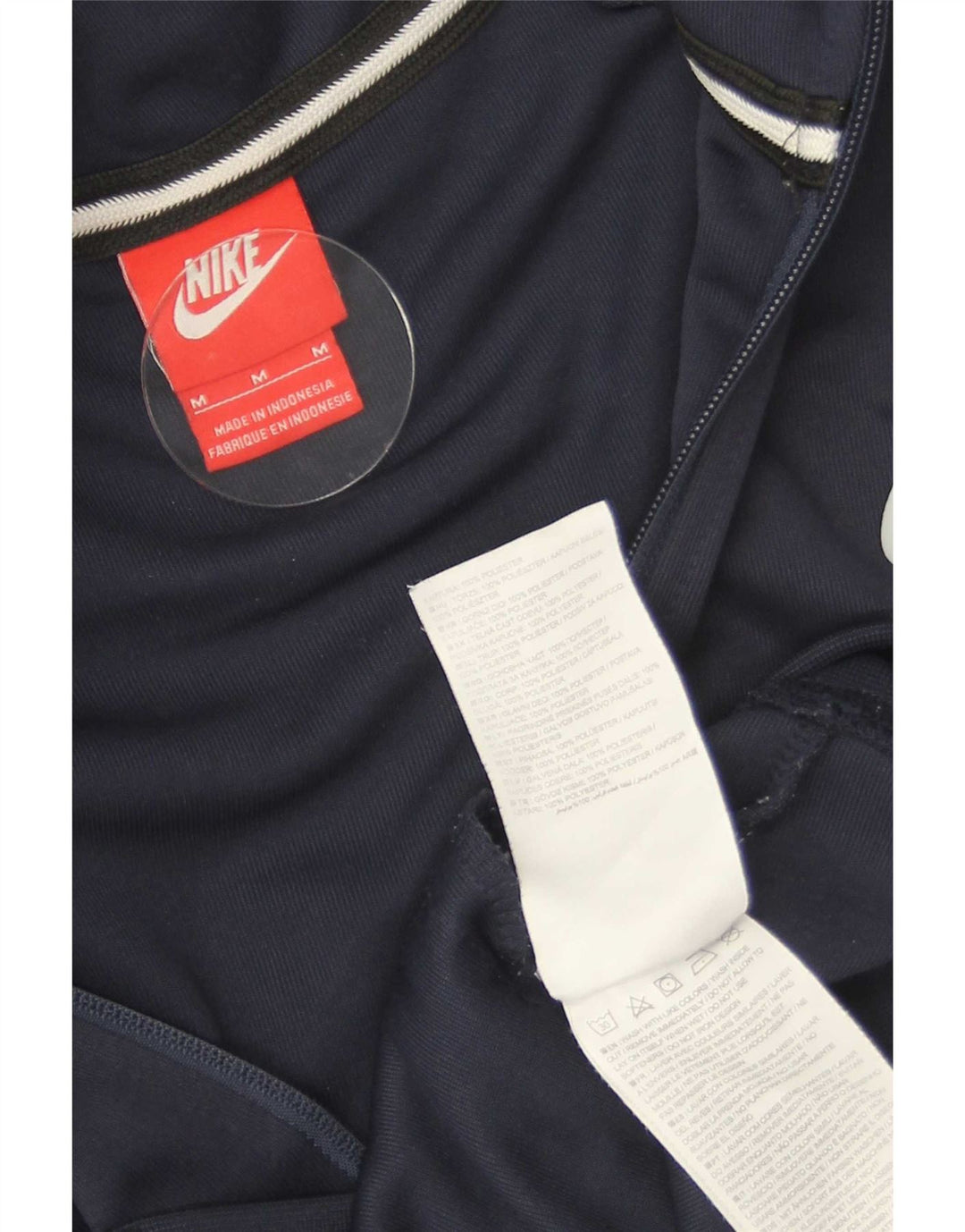 Pulover Nike pentru bărbați, cu fermoar, cu glugă, albastru mediu, poliester color bloc