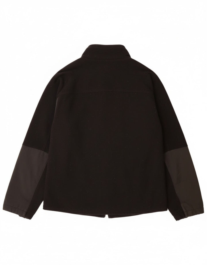Jachetă pentru bărbați Tommy Hilfiger UK 44 2XL Lână neagră color bloc