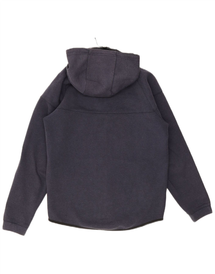 Pulover Nike pentru bărbați, cu fermoar, bumbac, albastru, mediu