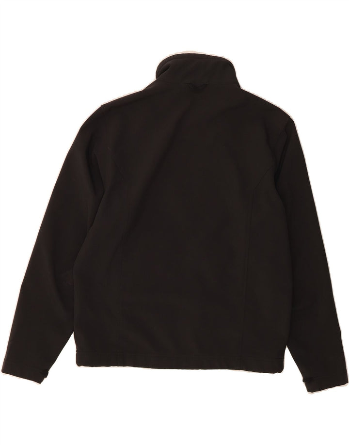JACK WOLFSKIN Mens Bomber Jacket UK 36/38 Medium Black Polyester Vintage Jack Wolfskin and Second-Hand Jack Wolfskin from Messina Hembry 