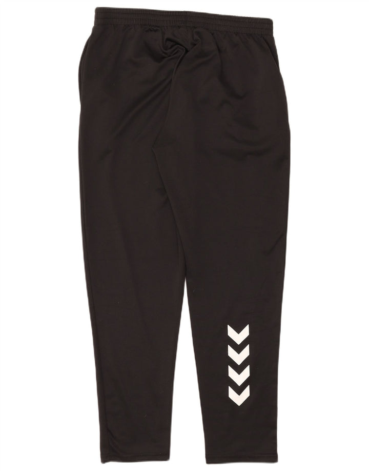 Pantaloni de trening grafic pentru bărbați Hummel XL poliester negru